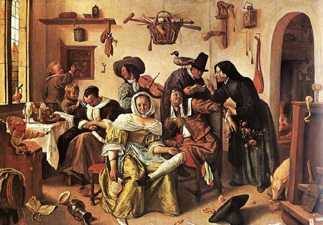 Jan Steen In Luxury, Look Out